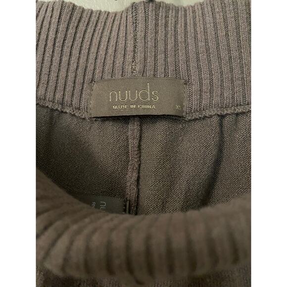 Nuuds Luxe Knit Jogger XS Mocha Sweatpants Neutral Lounge Quiet Luxury Soft - Picture 7 of 13